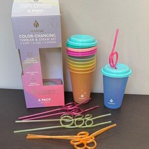 Manna Color-Changing Tumbler & Straw Set